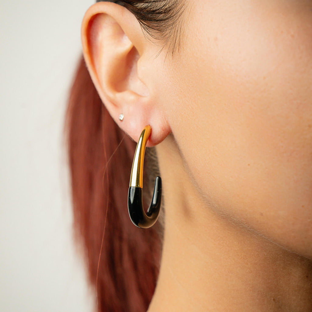 J Hoop Earrings