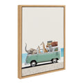 Sylvie Summer Animal Adventures Framed Canvas by July Art Prints