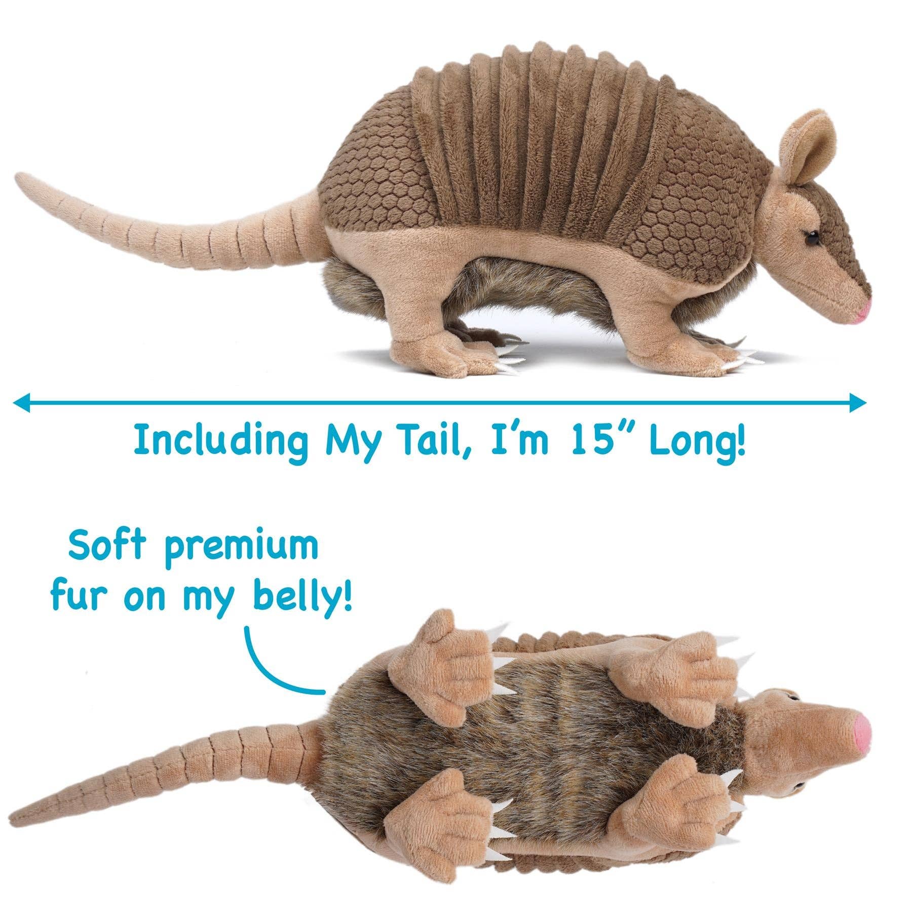 Mike the Texas Armadillo 10" Premium Plush — Western Critter (Quadruplet Story)
