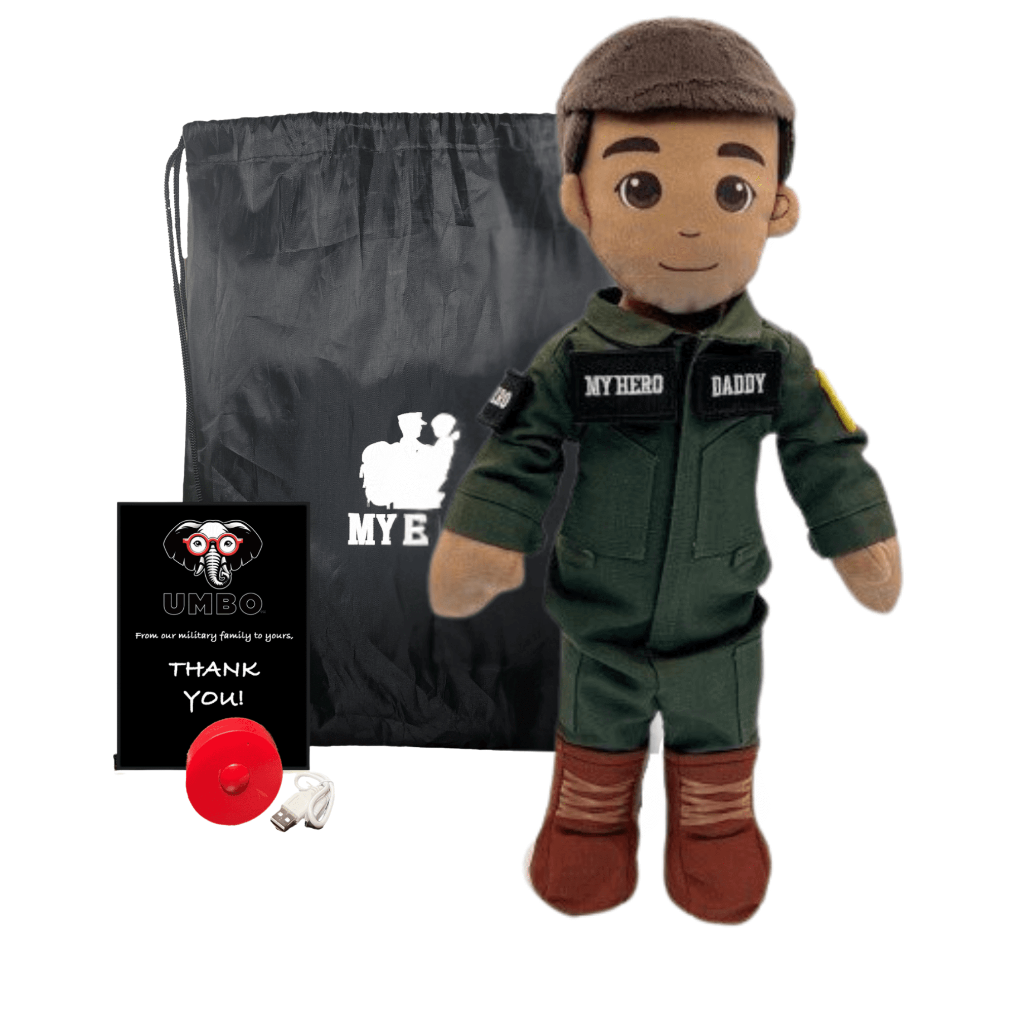 My Hero™ Daddy Doll Navy Sailor | Custom Recordable Plush