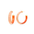 Rave Lucite Hoop Earrings