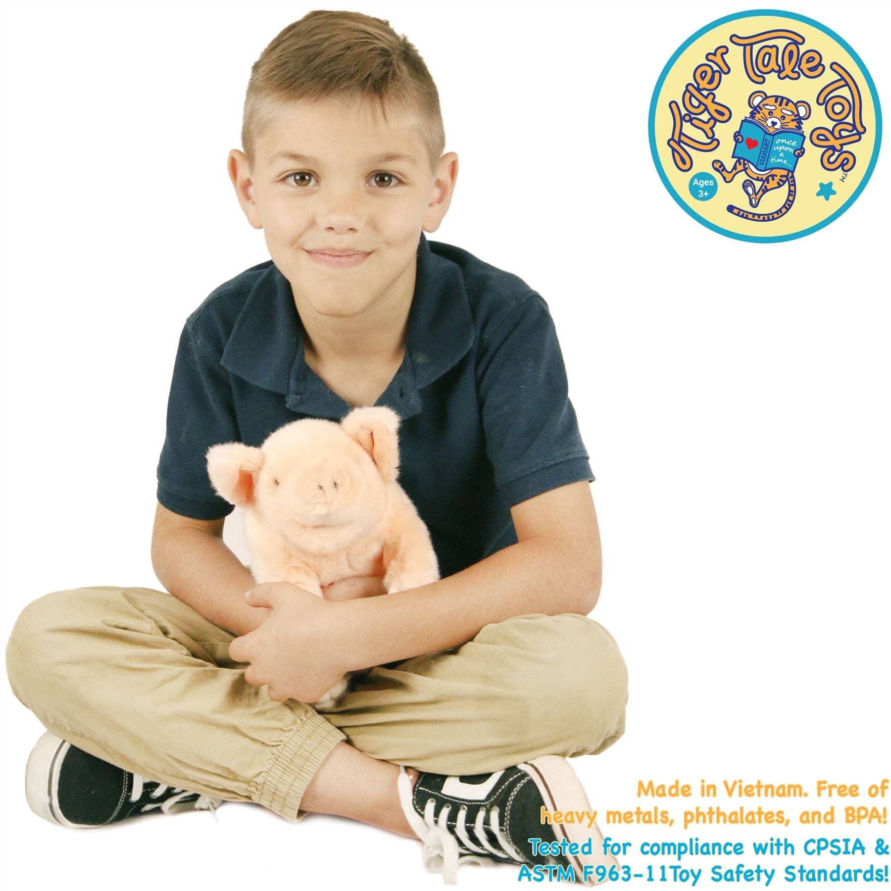 Perla the Pig 11" Plush — Western Farm Friend (Smart Pig Story)