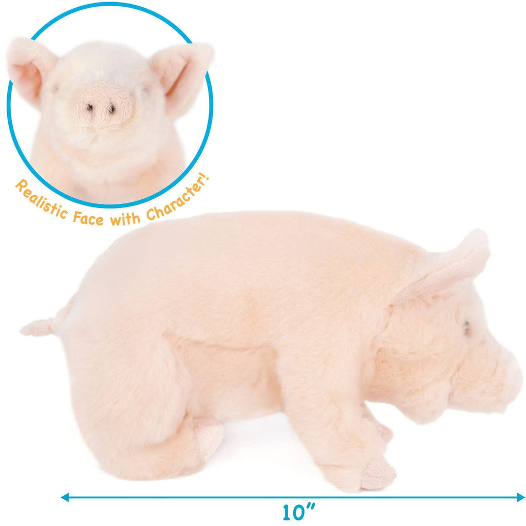 Perla the Pig 11" Plush — Western Farm Friend (Smart Pig Story)