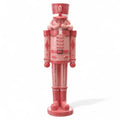 Pink & Red Sugar Coated Nutcracker Figurine