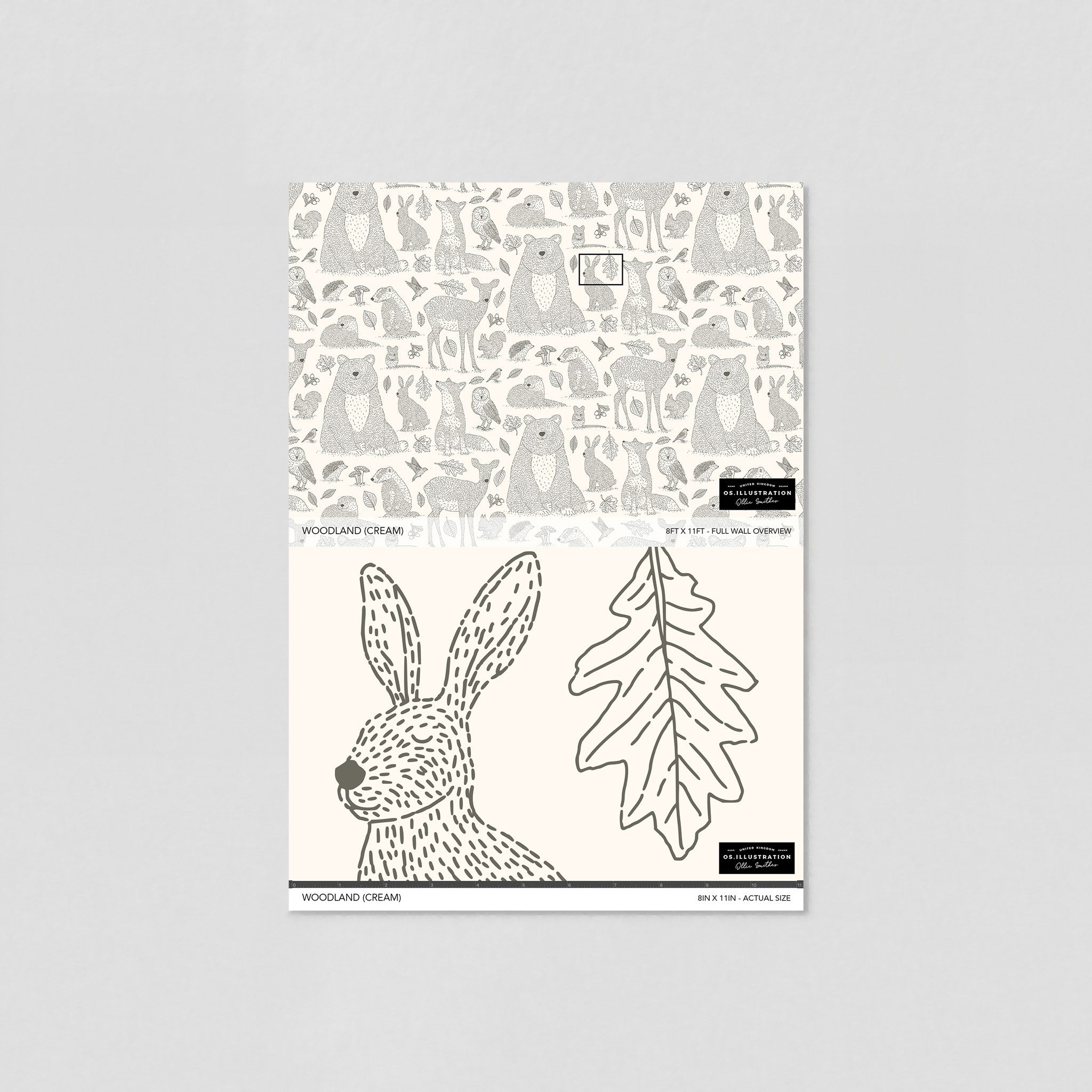 Woodland (Cream) Wallpaper