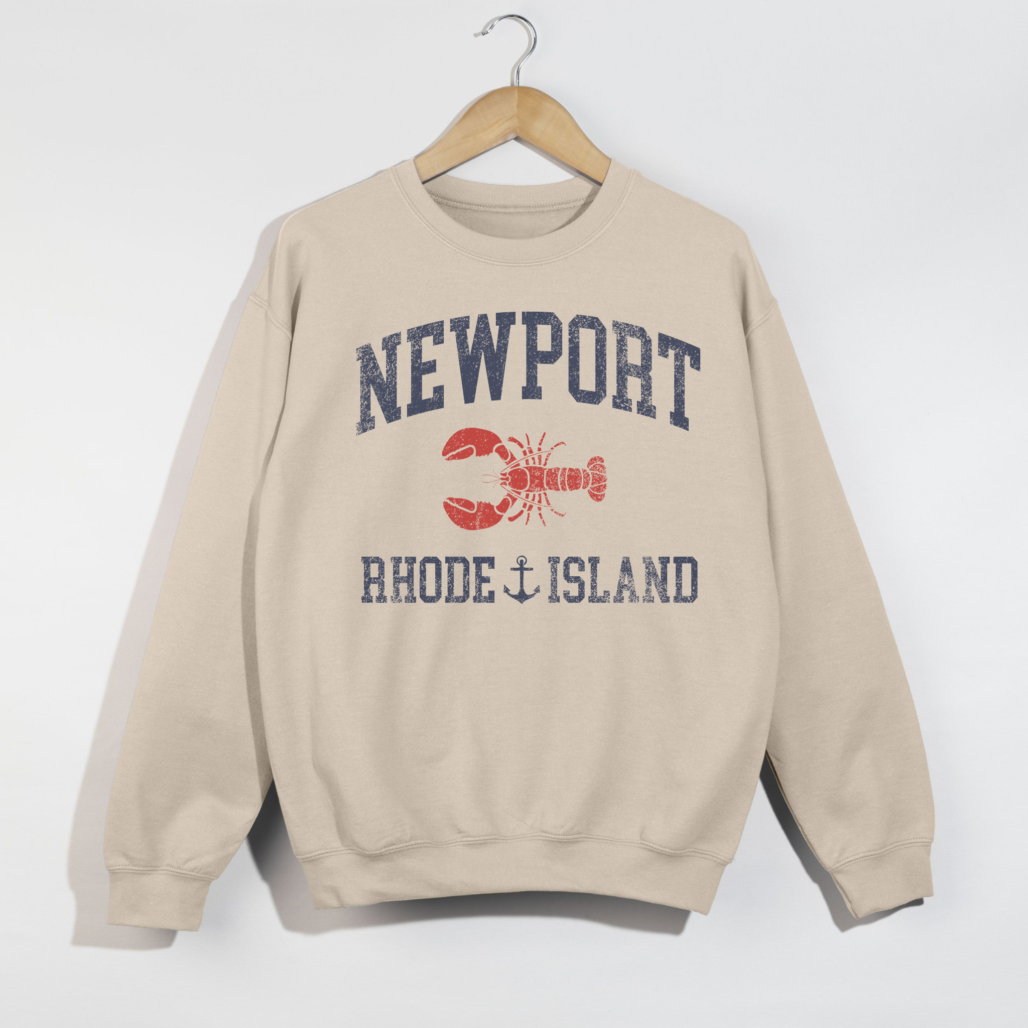 Newport Rhode Island Sweatshirt – Coastal Preppy Crewneck | East Coast Summer Outfit