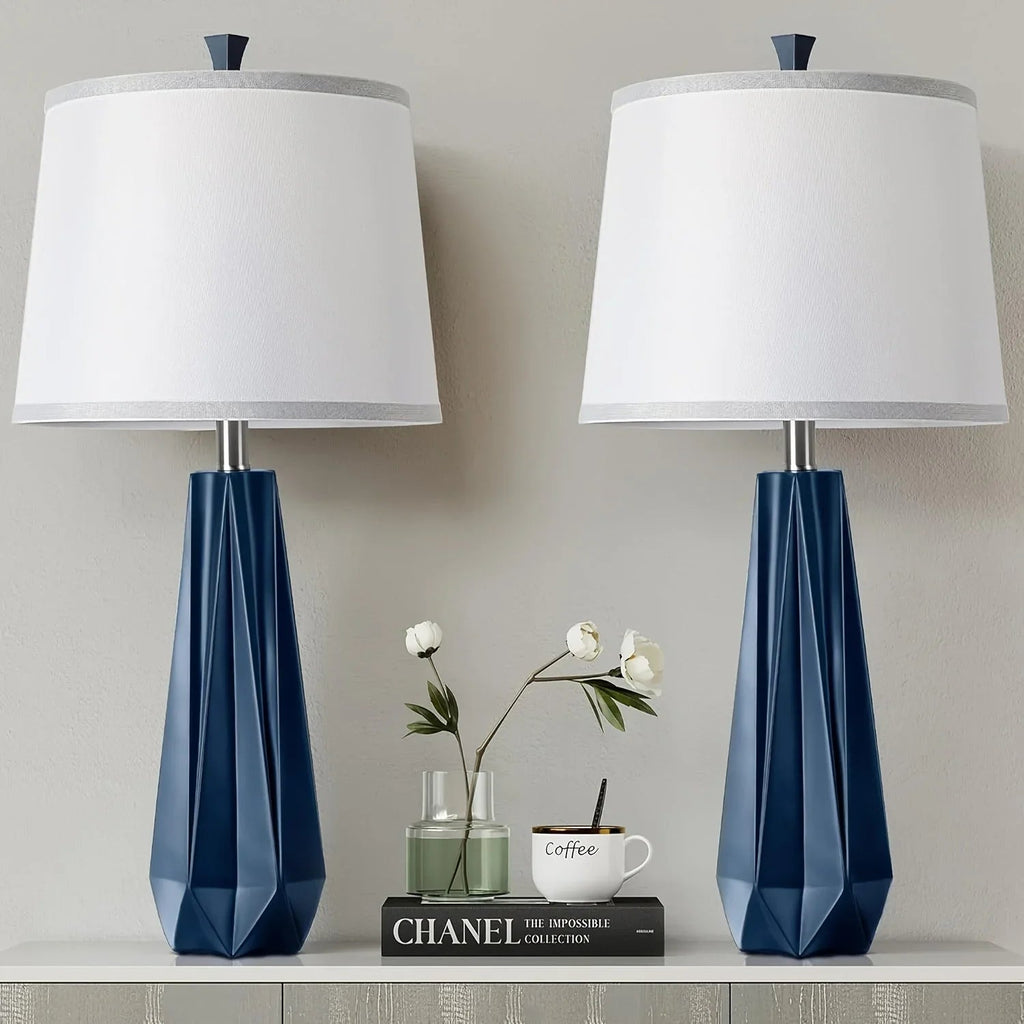 Table Lamp - Modern Navy Blue 27