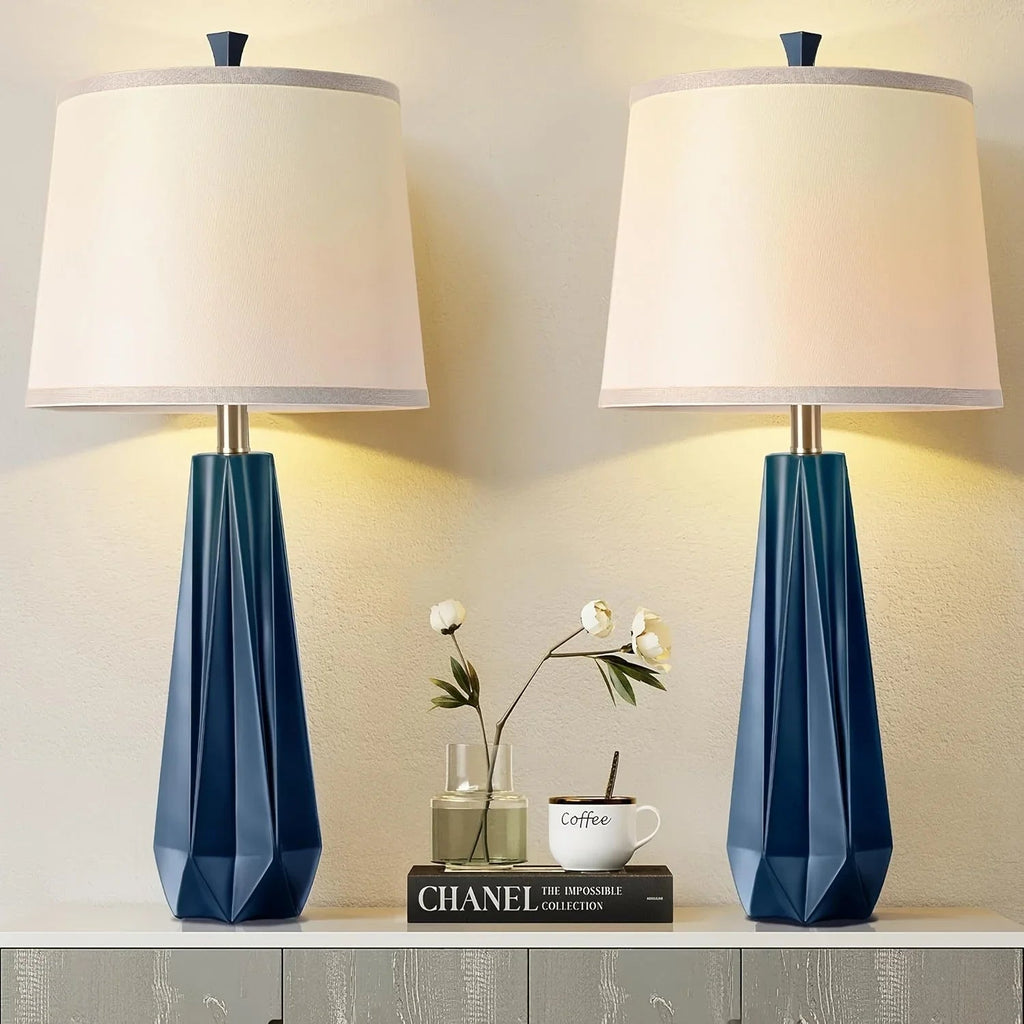 Table Lamp - Modern Navy Blue 27