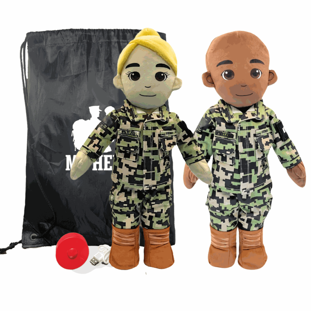 My Hero™ Daddy Doll Navy Sailor | Custom Recordable Plush