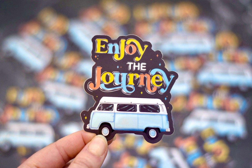 70's Retro Van Sticker - Enjoy the Journey