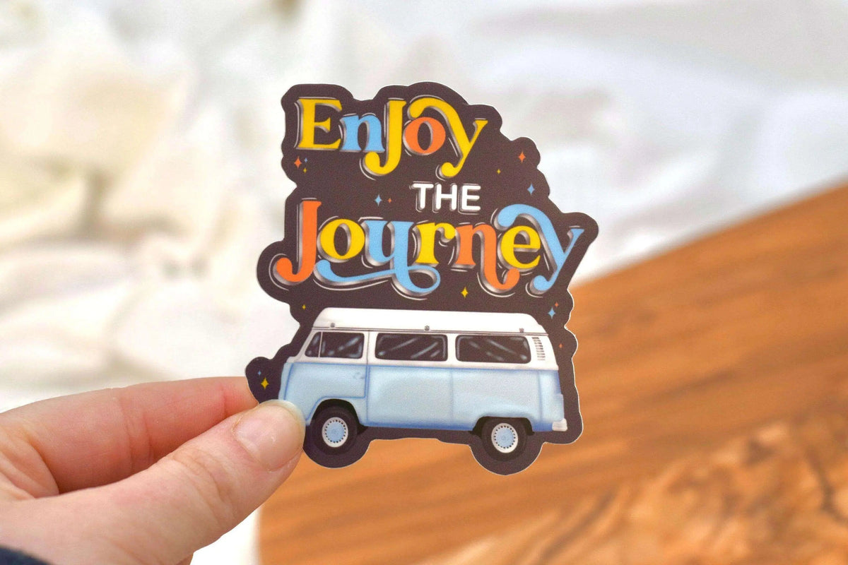 70's Retro Van Sticker - Enjoy the Journey