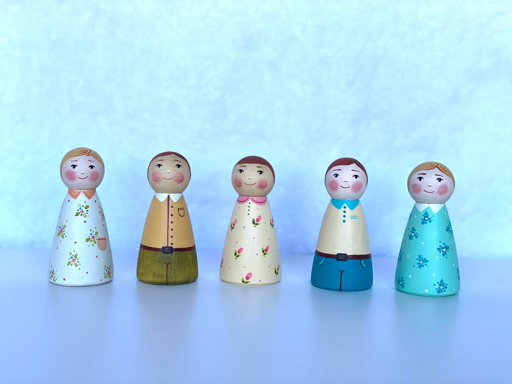 Wooden Peg Dolls Boy/Girl