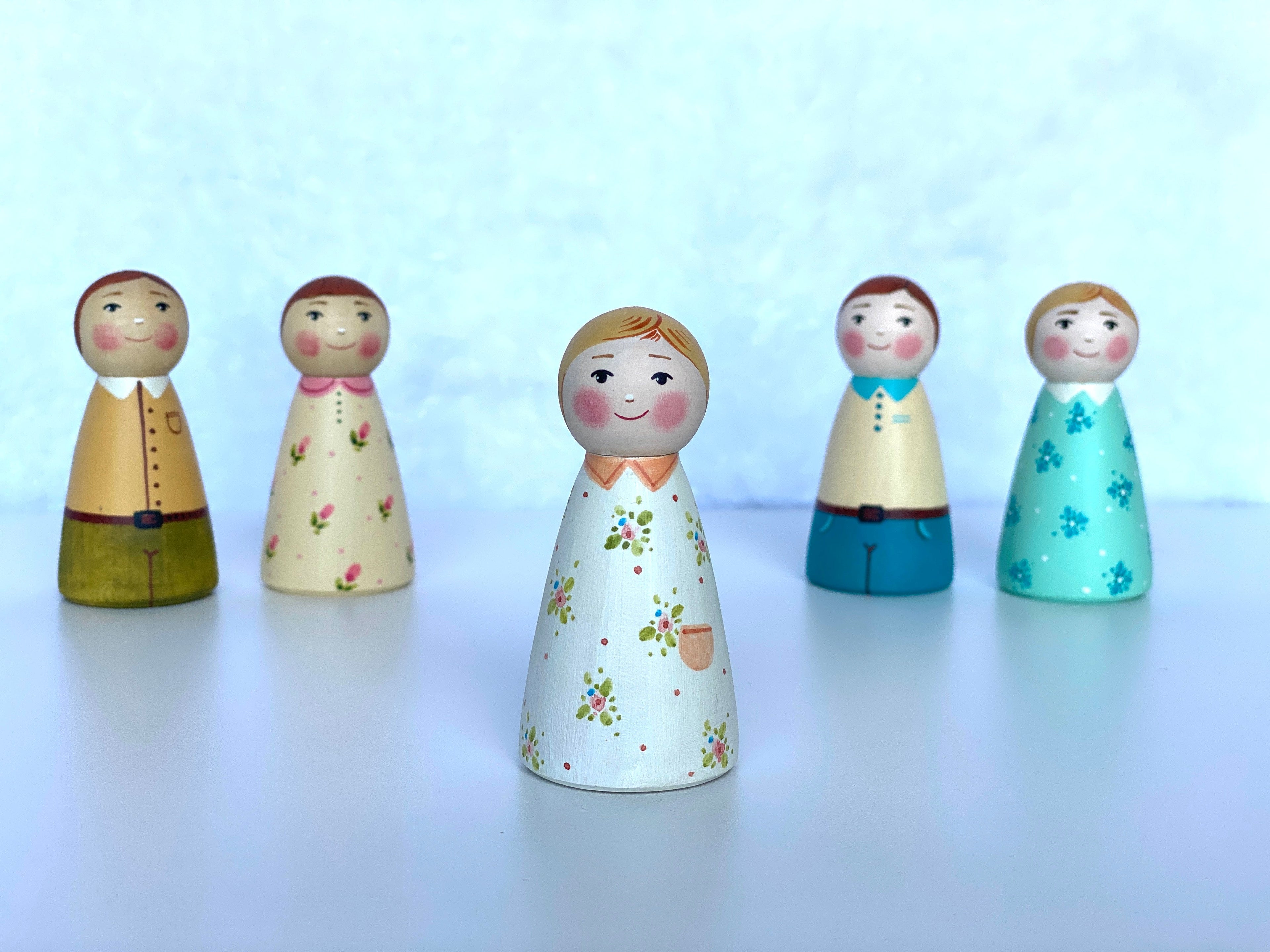 Wooden Peg Dolls Boy/Girl