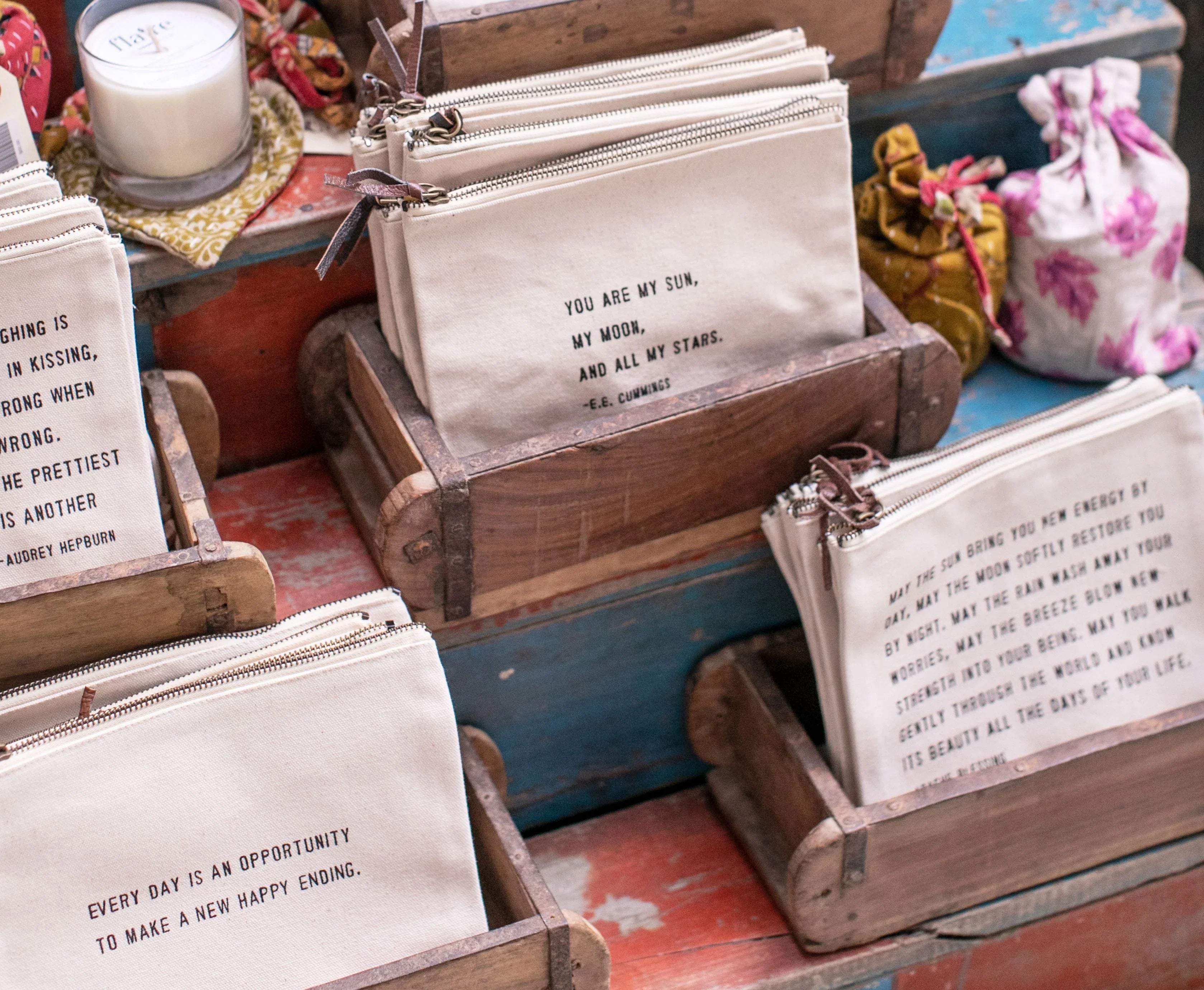 Life Itself (Hans Christian Andersen Quote) Canvas Zip Bag